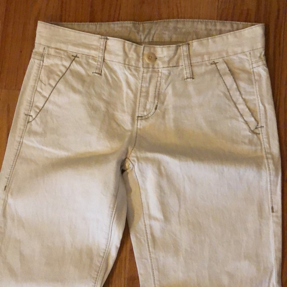 GAP 🏝 1969 WHITE COTTON BOOTCUT JEANS Size 6 REG